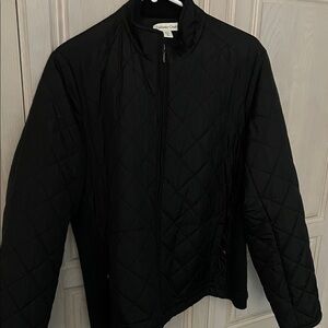 Coldwater Creek Black Quilted Jacket